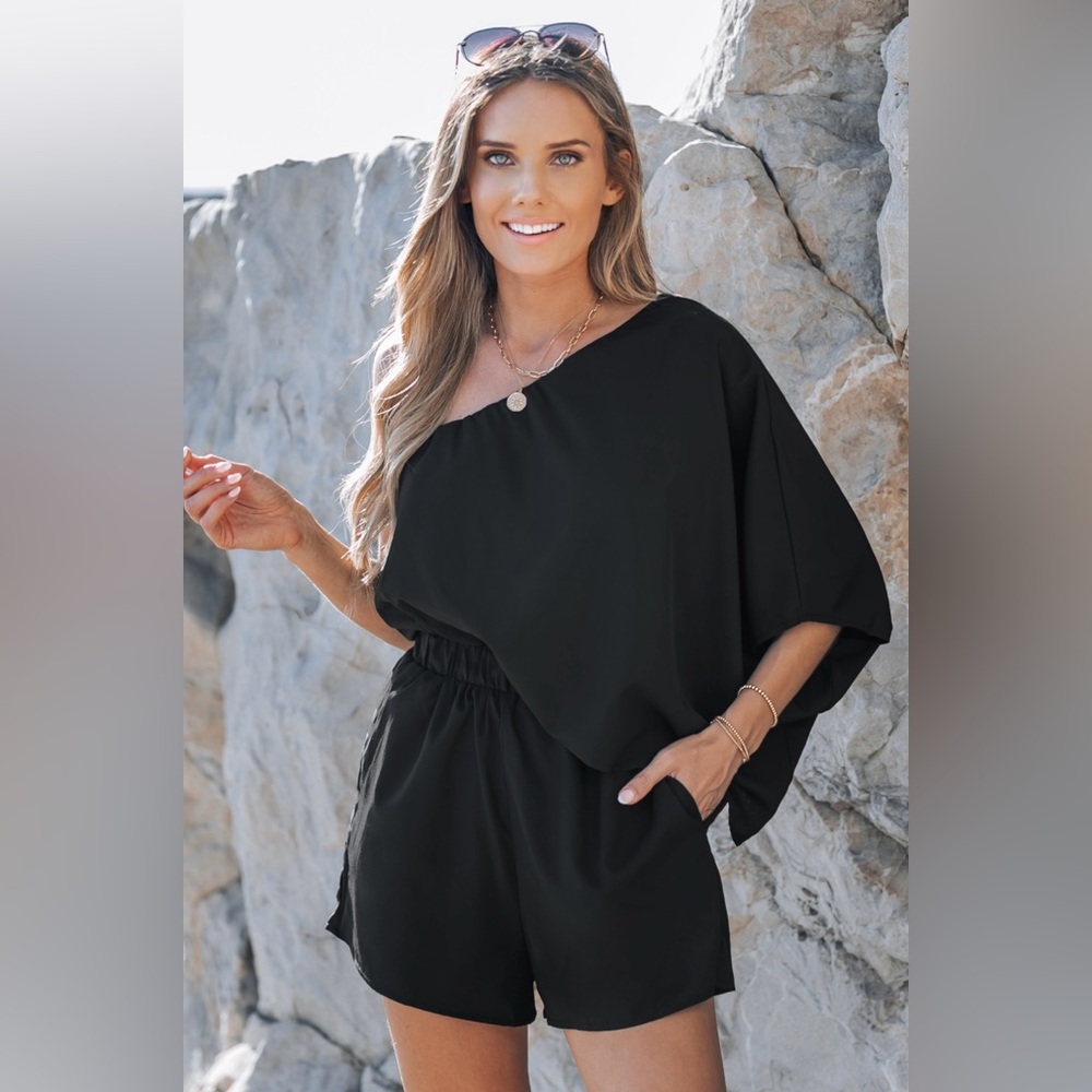 One Shoulder Romper